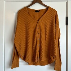 UO waffle cardigan
